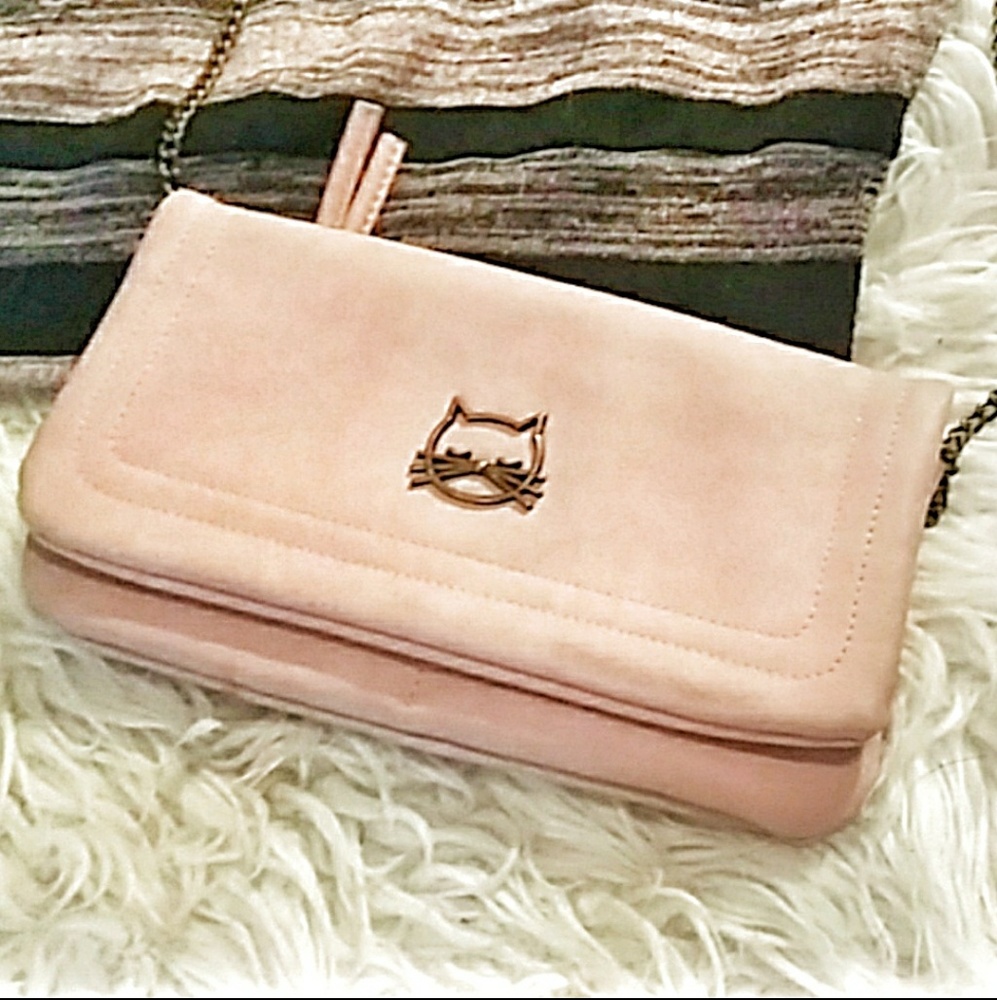 Pink Kitty Logo Crossover Purse